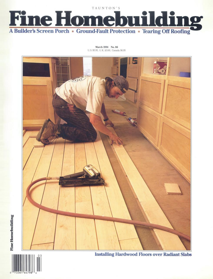 Deven in Fine Homebuilding